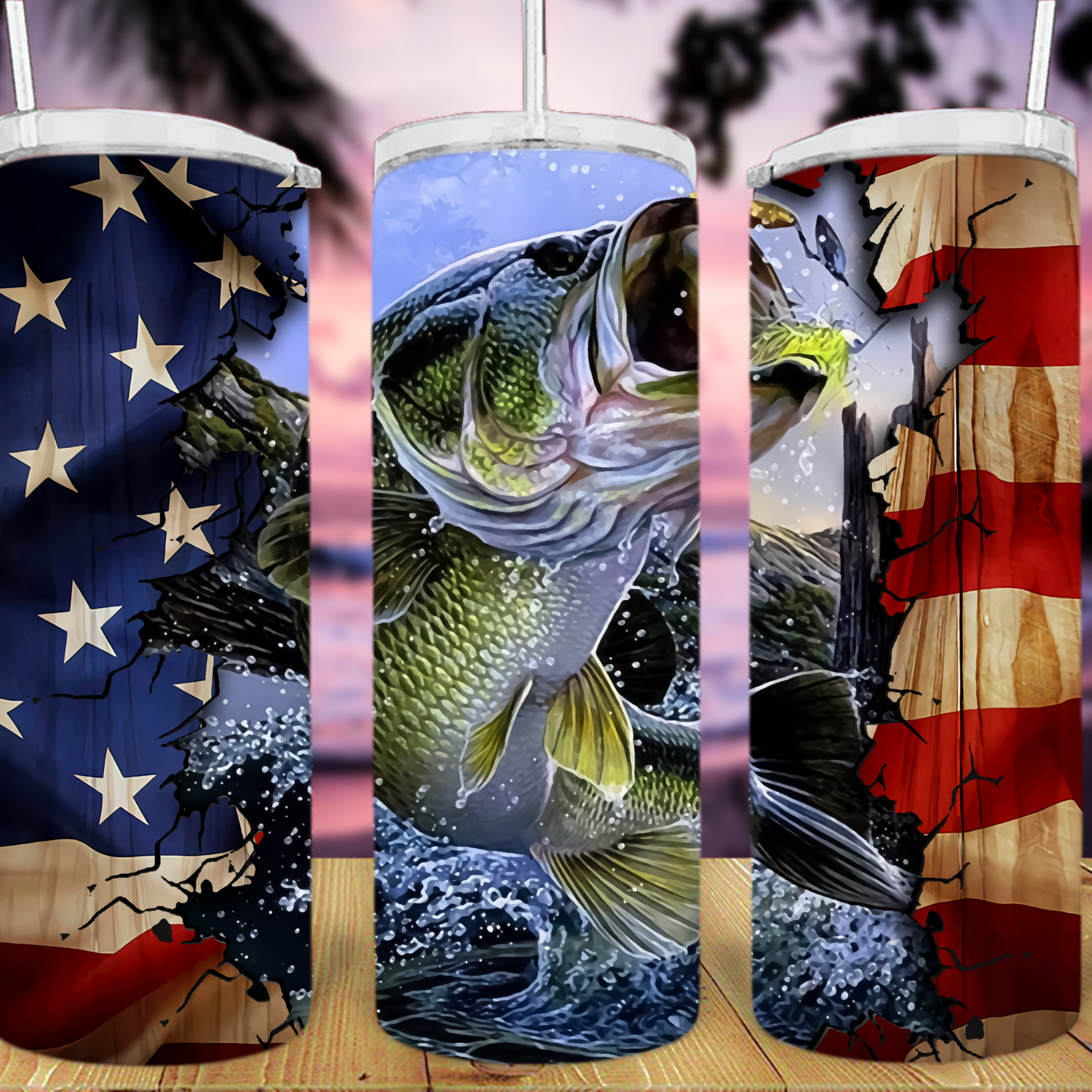 Stainless Steel sublimation printed tumblers