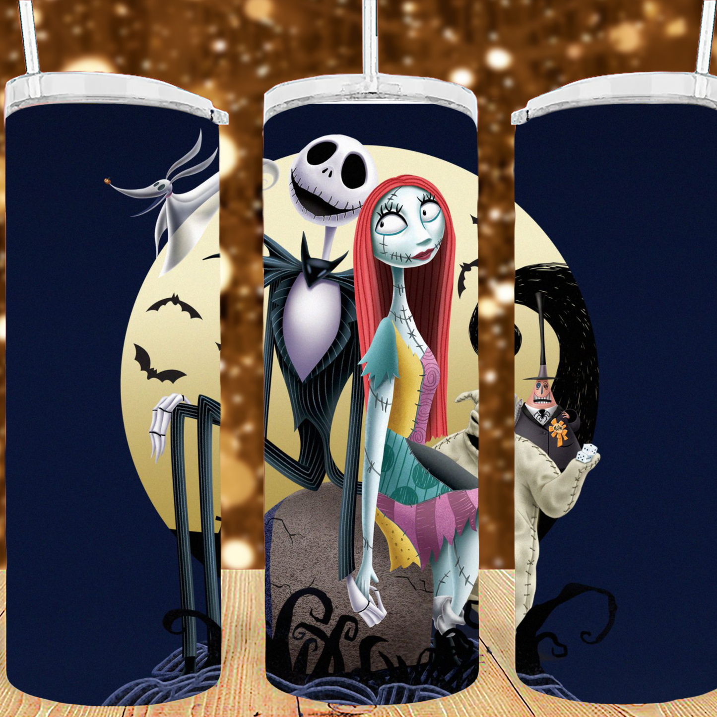 20 oz  Sublimation NMBC Jack and Sally Tumbler