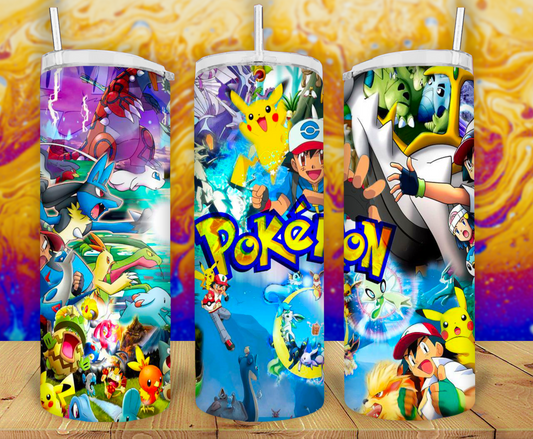 20 oz  Sublimation  Pokemon