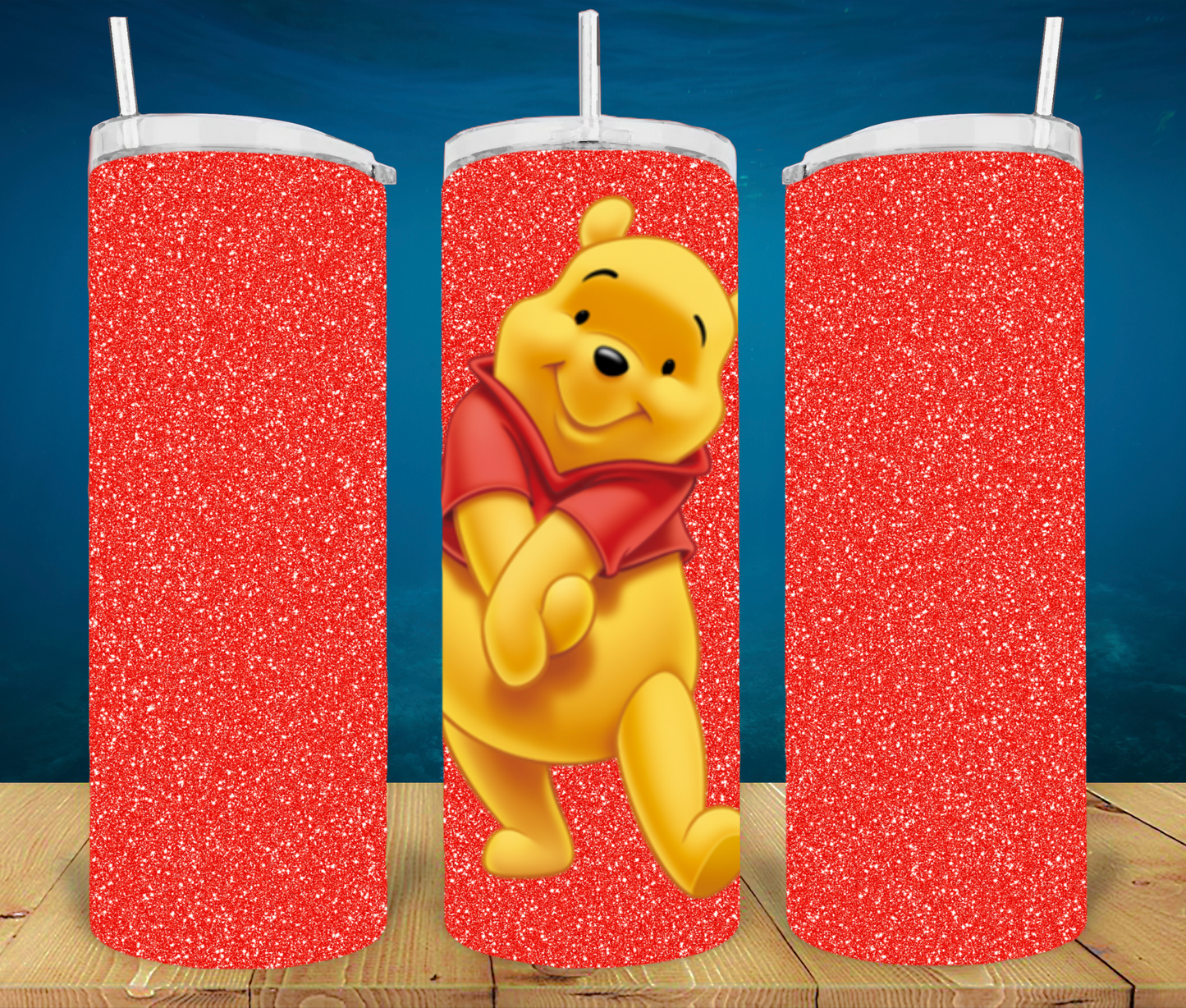 Cartoon Bear Sublimation Tumbler